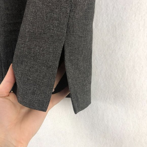 Danielle B Women's Size 8 Grey Side Slit Unlined A-Line Mini Skirt Polyester - Picture 2 of 6